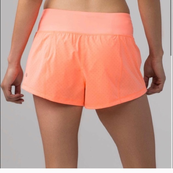 lululemon athletica Pants - Lululemon Orange Final Lap 2.5” Athletic Shorts